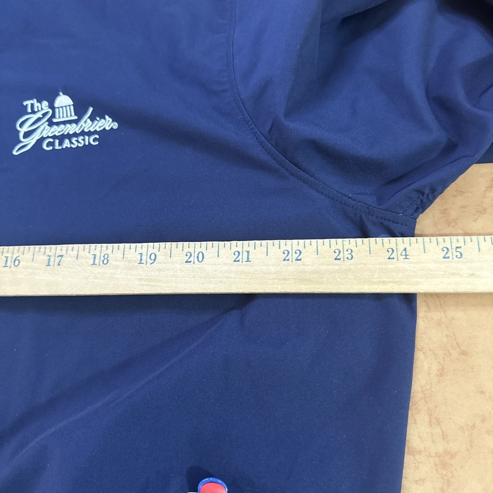 Polo Golf Ralph Lauren Mens Sz L Blue Bi-Swing Packable Windbreaker Jacket Logo - Picture 9 of 12